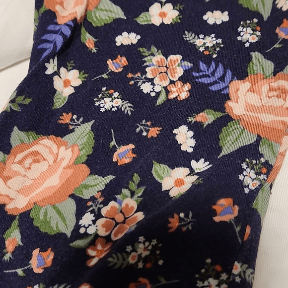 Matilda Jane Rose Floral Print 3/4 Raglan Tee Size Medium (2948) - Picture 3 of 6